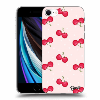 Picasee Apple iPhone SE 2020 Hülle - Transparentes Silikon - Cherries