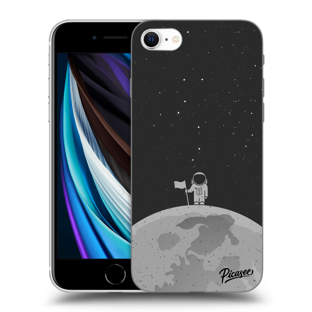 Picasee Apple iPhone SE 2020 Hülle - Schwarzes Silikon - Astronaut