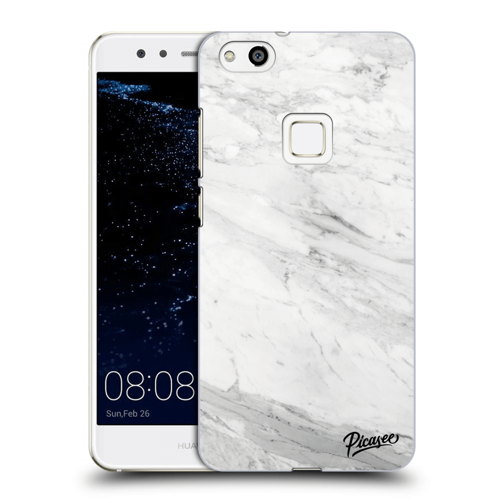 Picasee Huawei P10 Lite Hülle - Transparenter Kunststoff - White marble