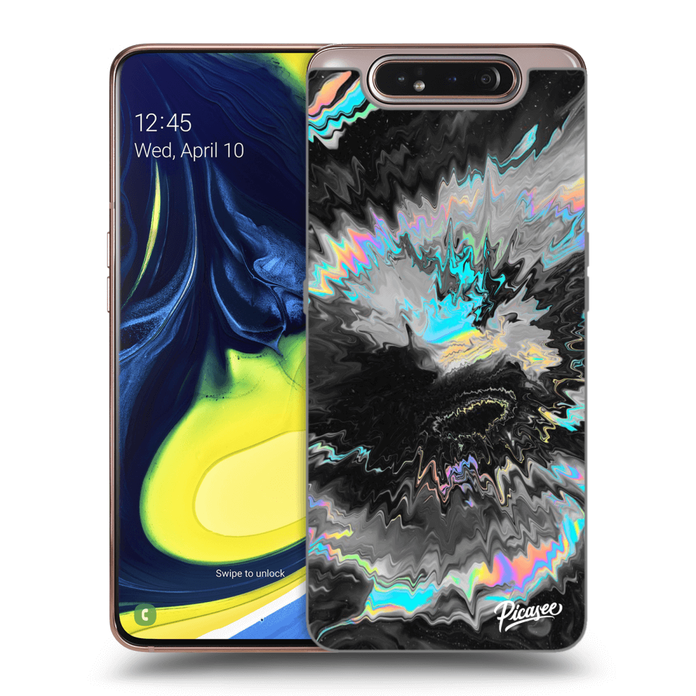 Picasee Samsung Galaxy A80 A805F Hülle - Schwarzes Silikon - Magnetic