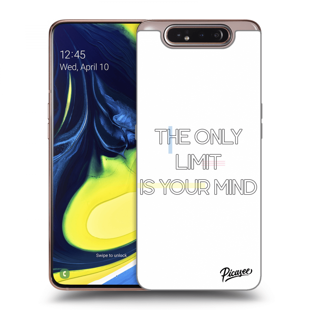 Picasee Samsung Galaxy A80 A805F Hülle - Transparentes Silikon - The only limit is your mind