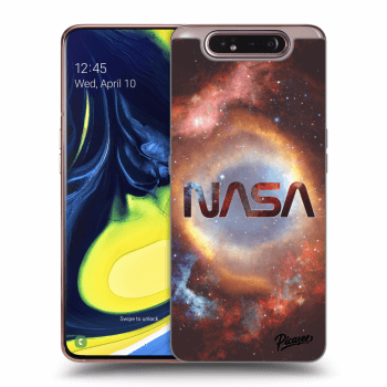 Picasee Samsung Galaxy A80 A805F Hülle - Schwarzes Silikon - Nebula