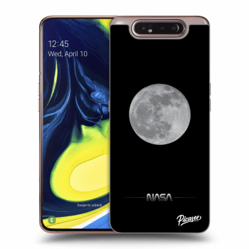 Picasee Samsung Galaxy A80 A805F Hülle - Transparentes Silikon - Moon Minimal