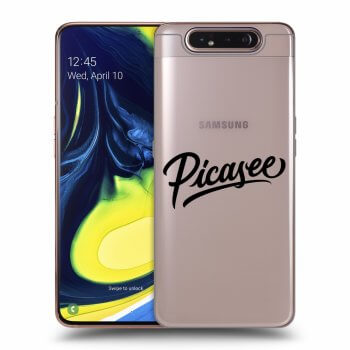 Picasee Samsung Galaxy A80 A805F Hülle - Transparentes Silikon - Picasee - black