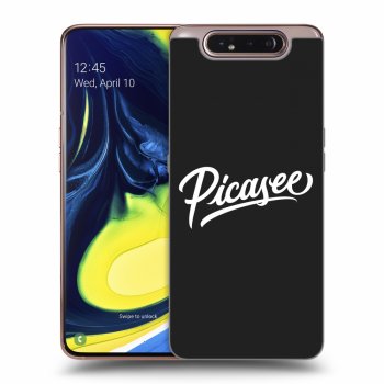 Picasee Samsung Galaxy A80 A805F Hülle - Schwarzes Silikon - Picasee - White