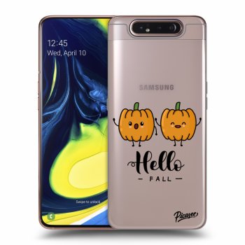 Picasee Samsung Galaxy A80 A805F Hülle - Transparentes Silikon - Hallo Fall