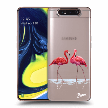 Hülle für Samsung Galaxy A80 A805F - Flamingos couple