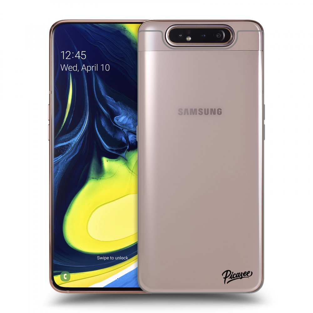 Picasee Samsung Galaxy A80 A805F Hülle - Transparentes Silikon - Clear