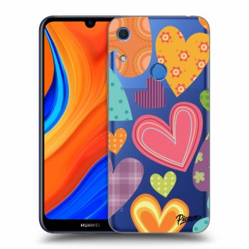 Picasee Huawei Y6S Hülle - Transparentes Silikon - Colored heart