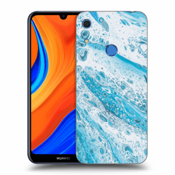 Picasee Huawei Y6S Hülle - Schwarzes Silikon - Blue liquid
