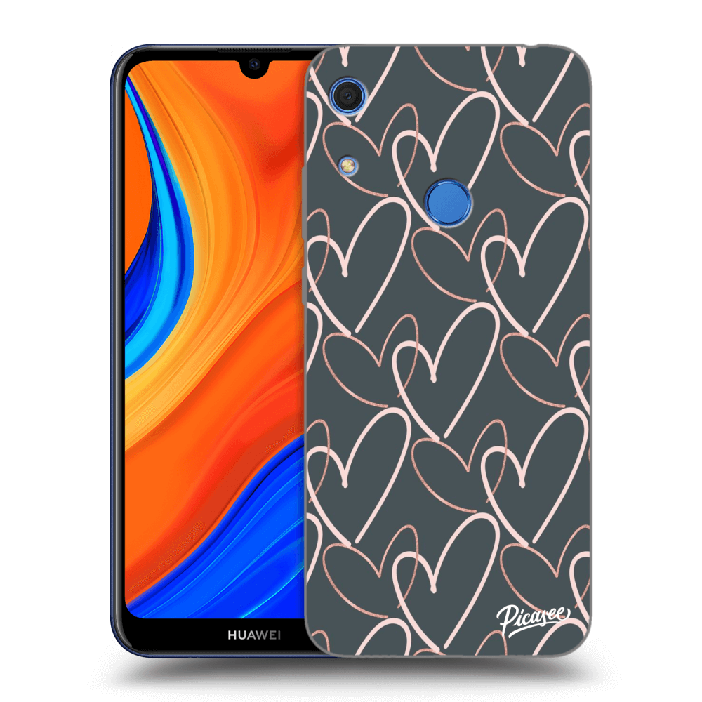Picasee Huawei Y6S Hülle - Schwarzes Silikon - Lots of love