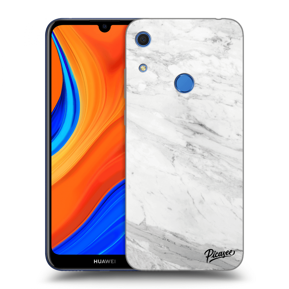 Picasee Huawei Y6S Hülle - Transparentes Silikon - White marble