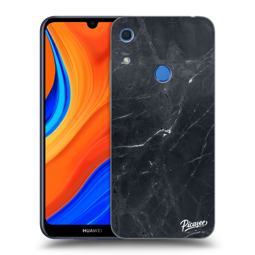 Picasee Huawei Y6S Hülle - Transparentes Silikon - Black marble