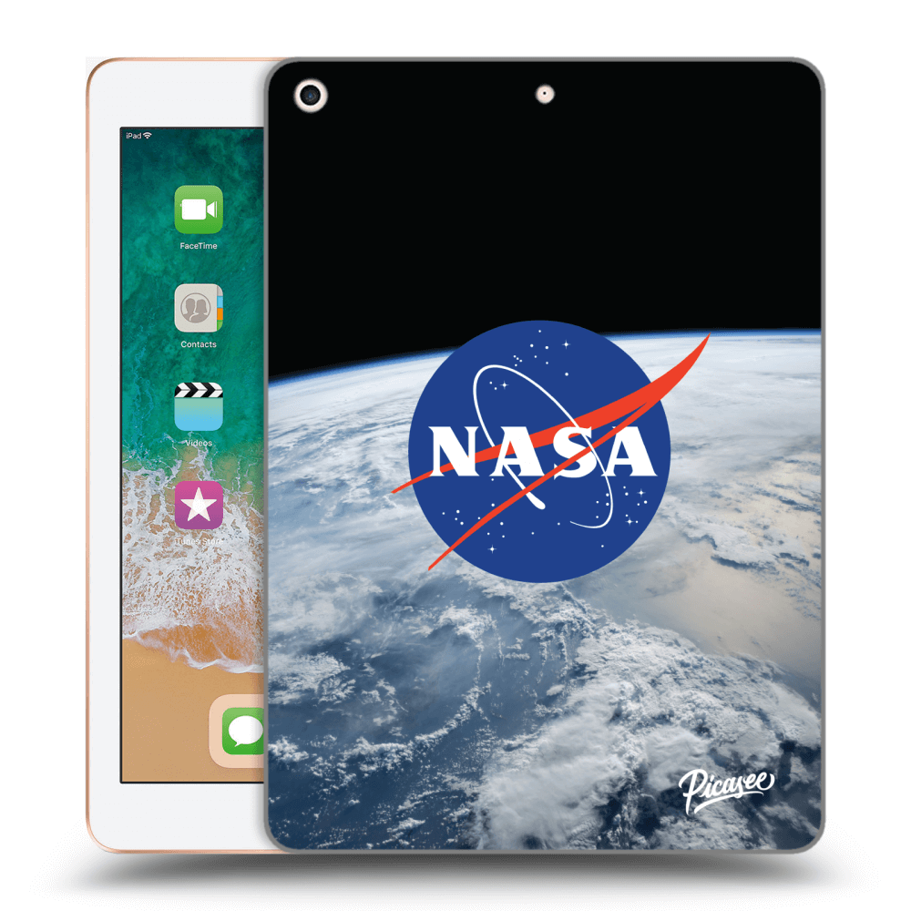 Picasee transparente Silikonhülle für Apple iPad 9.7" 2018 (6. gen) - Nasa Earth