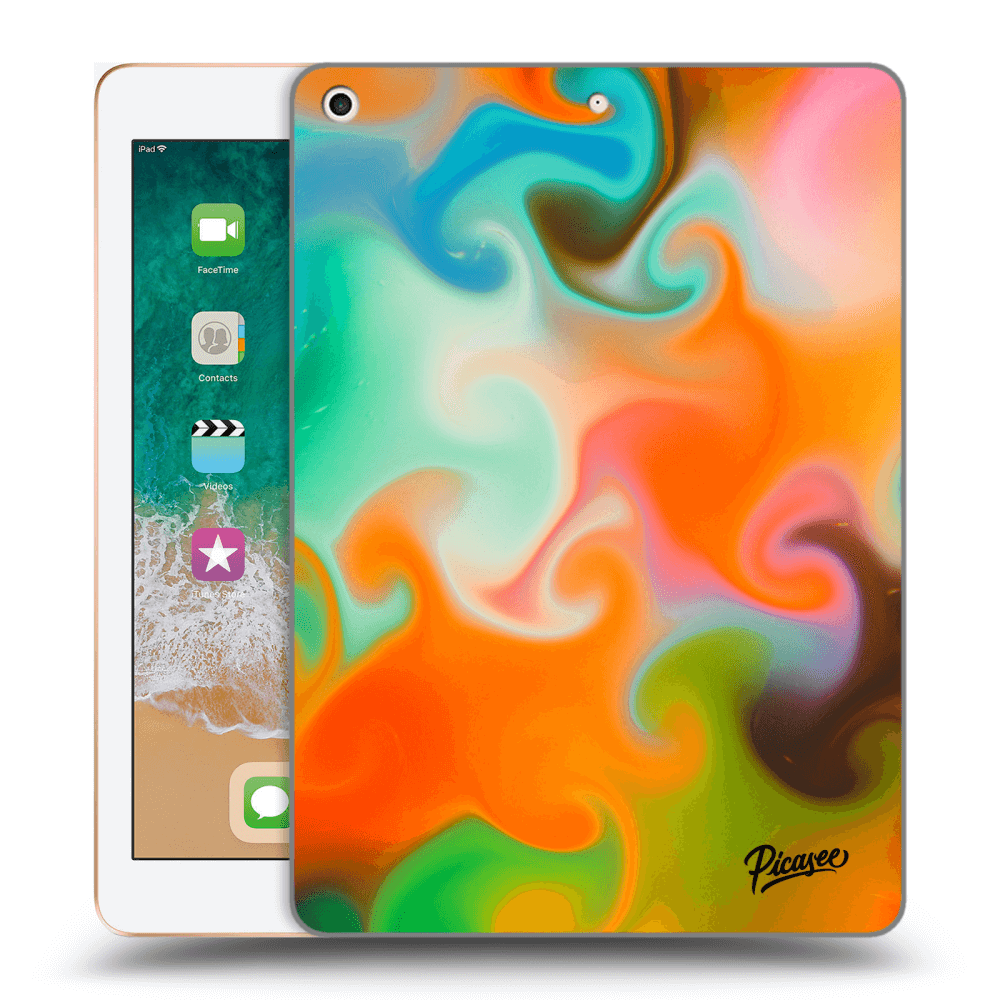 Picasee Schwarze Silikonhülle für Apple iPad 9.7" 2018 (6. gen) - Juice