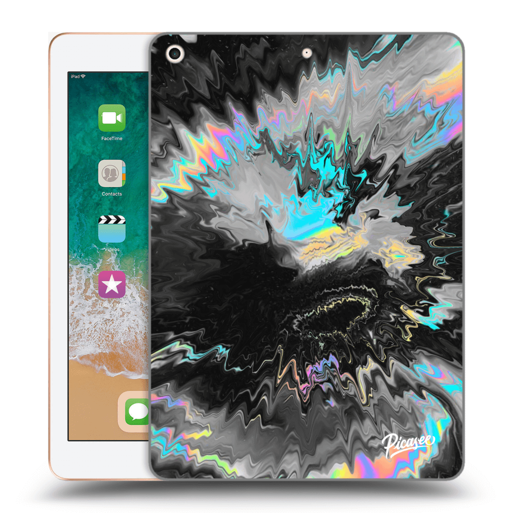 Picasee Schwarze Silikonhülle für Apple iPad 9.7" 2018 (6. gen) - Magnetic