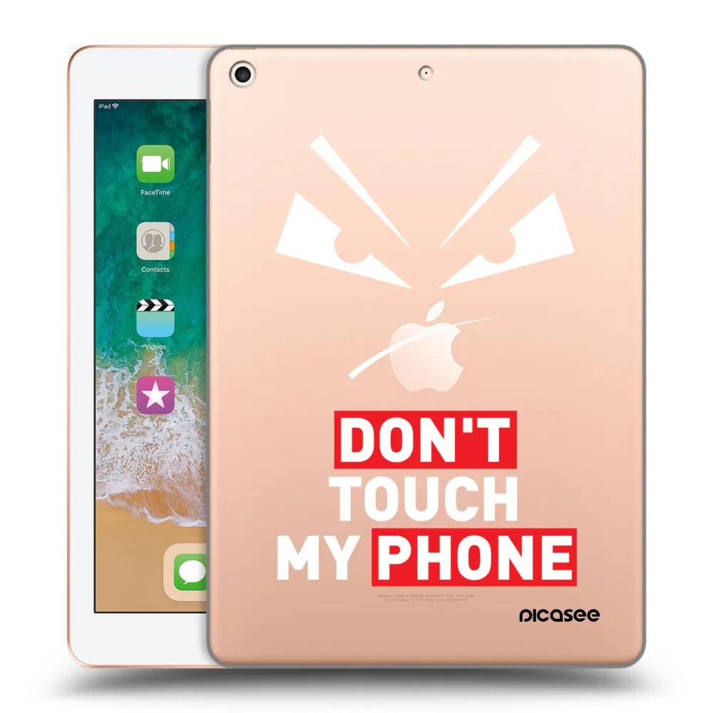 Picasee transparente Silikonhülle für Apple iPad 9.7" 2018 (6. gen) - Evil Eye - Transparent