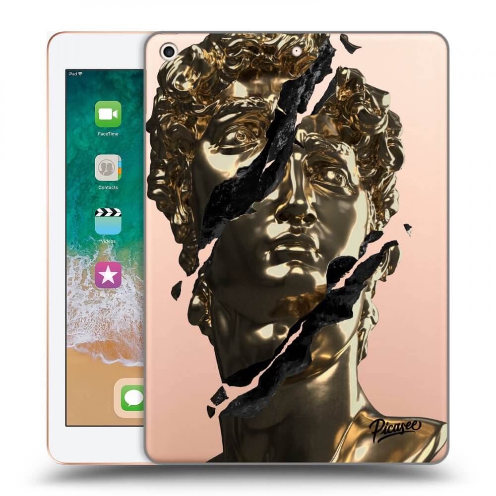 Picasee transparente Silikonhülle für Apple iPad 9.7" 2018 (6. gen) - Golder
