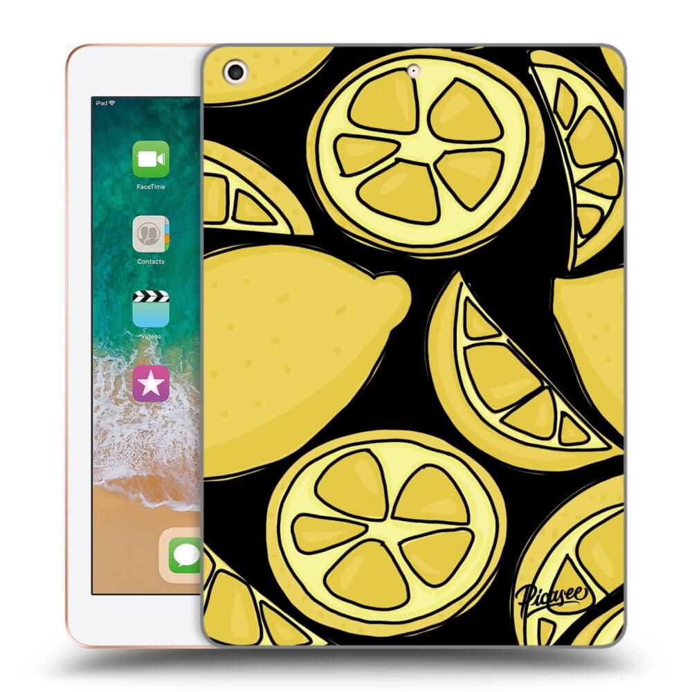 Picasee Schwarze Silikonhülle für Apple iPad 9.7" 2018 (6. gen) - Lemon