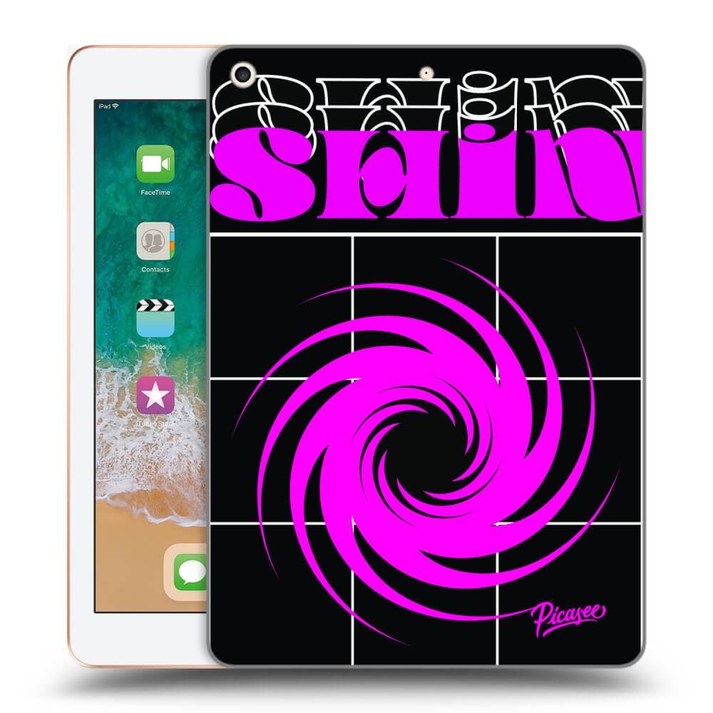Picasee Schwarze Silikonhülle für Apple iPad 9.7" 2018 (6. gen) - SHINE