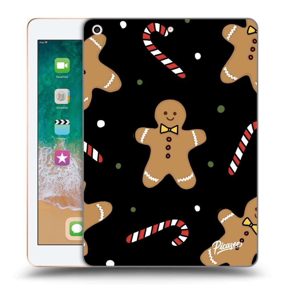 Picasee Schwarze Silikonhülle für Apple iPad 9.7" 2018 (6. gen) - Gingerbread