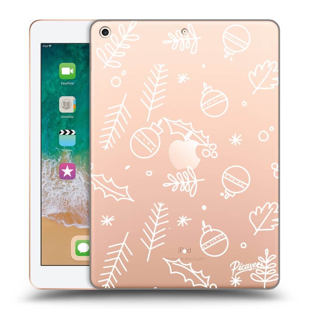 Picasee transparente Silikonhülle für Apple iPad 9.7" 2018 (6. gen) - Mistletoe