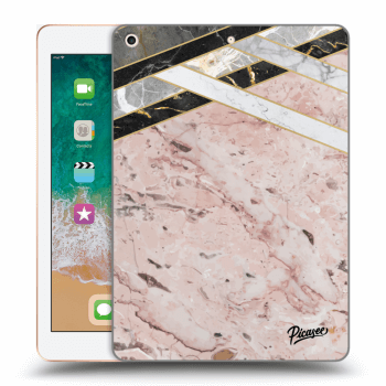 Hülle für Apple iPad 9.7" 2018 (6. gen) - Pink geometry