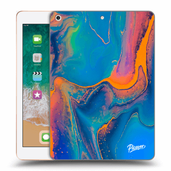 Picasee transparente Silikonhülle für Apple iPad 9.7" 2018 (6. gen) - Rainbow