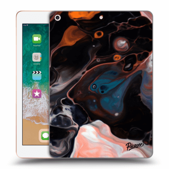 Picasee Schwarze Silikonhülle für Apple iPad 9.7" 2018 (6. gen) - Cream