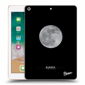 Picasee transparente Silikonhülle für Apple iPad 9.7" 2018 (6. gen) - Moon Minimal