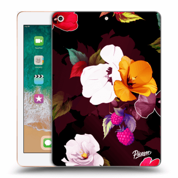 Picasee transparente Silikonhülle für Apple iPad 9.7" 2018 (6. gen) - Flowers and Berries