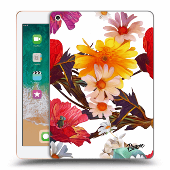Picasee Schwarze Silikonhülle für Apple iPad 9.7" 2018 (6. gen) - Meadow