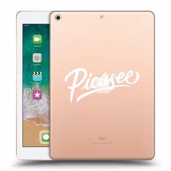 Hülle für Apple iPad 9.7" 2018 (6. gen) - Picasee - old logo - white