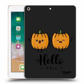 Picasee Schwarze Silikonhülle für Apple iPad 9.7" 2018 (6. gen) - Hallo Fall