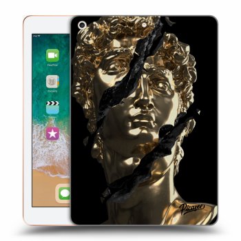 Picasee Schwarze Silikonhülle für Apple iPad 9.7" 2018 (6. gen) - Golder