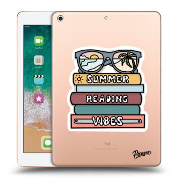 Picasee Schwarze Silikonhülle für Apple iPad 9.7" 2018 (6. gen) - Summer reading vibes