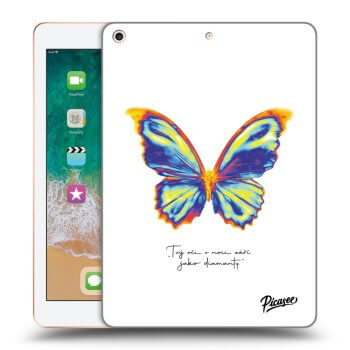 Picasee transparente Silikonhülle für Apple iPad 9.7" 2018 (6. gen) - Diamanty White