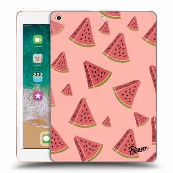 Picasee transparente Silikonhülle für Apple iPad 9.7" 2018 (6. gen) - Watermelon