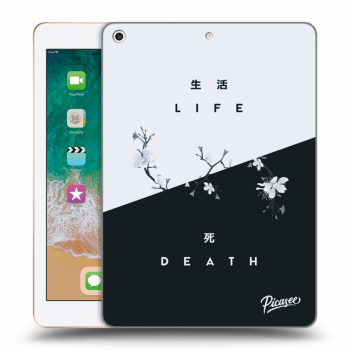 Picasee Schwarze Silikonhülle für Apple iPad 9.7" 2018 (6. gen) - Life - Death