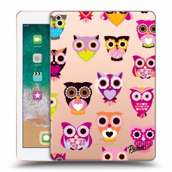 Picasee transparente Silikonhülle für Apple iPad 9.7" 2018 (6. gen) - Owls