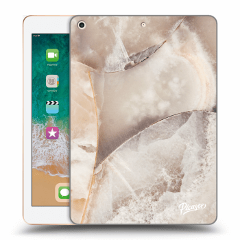 Hülle für Apple iPad 9.7" 2018 (6. gen) - Cream marble