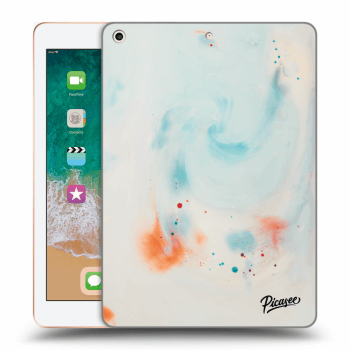 Picasee Schwarze Silikonhülle für Apple iPad 9.7" 2018 (6. gen) - Splash