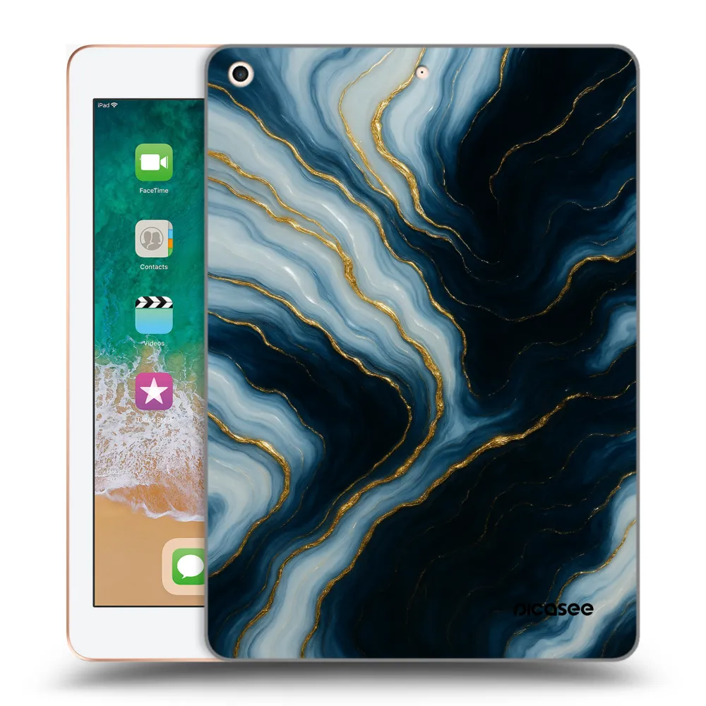 Picasee transparente Silikonhülle für Apple iPad 9.7" 2018 (6. gen) - Luna
