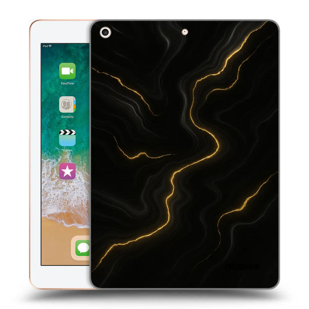Picasee transparente Silikonhülle für Apple iPad 9.7" 2018 (6. gen) - Thunder