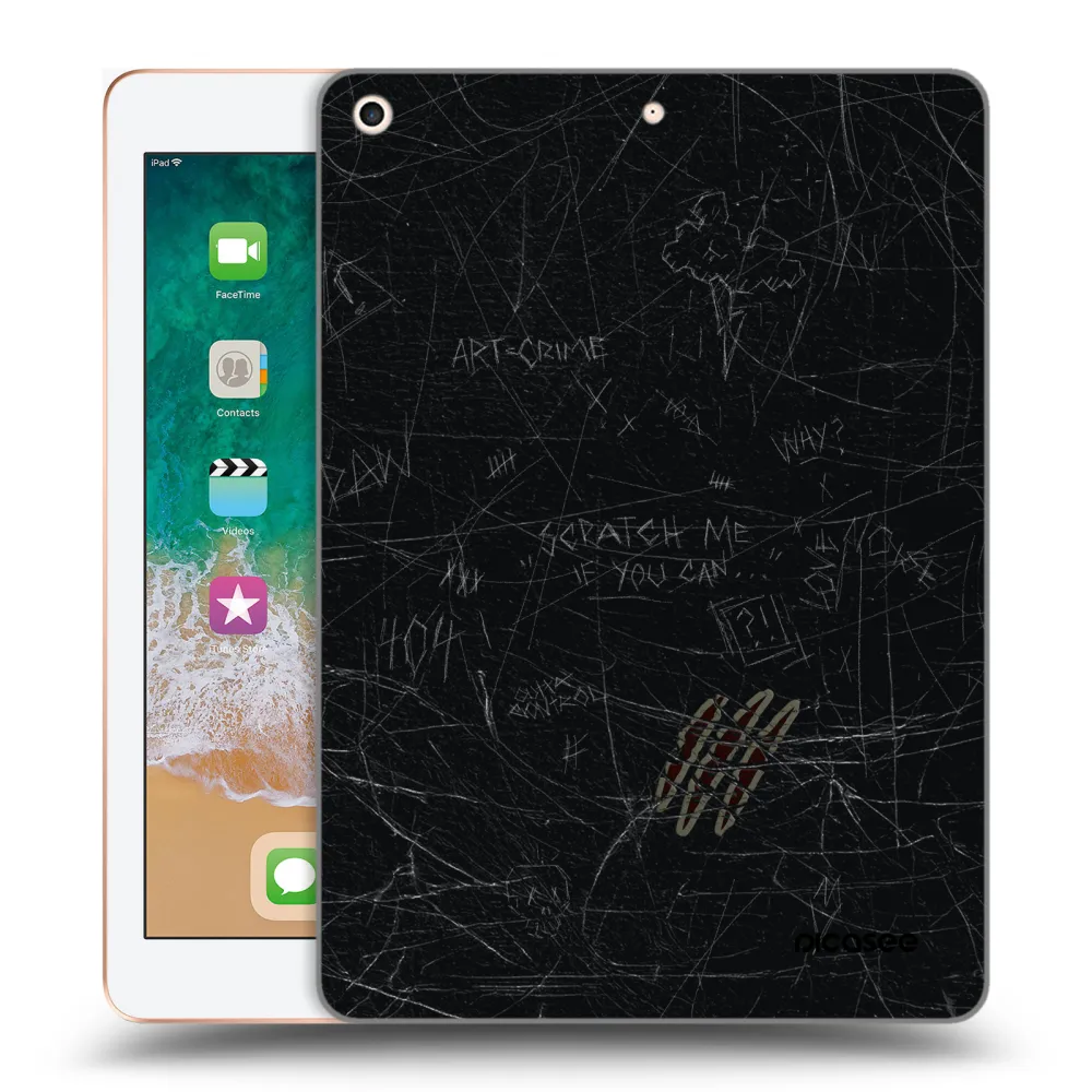 Picasee transparente Silikonhülle für Apple iPad 9.7" 2018 (6. gen) - SCRATCH