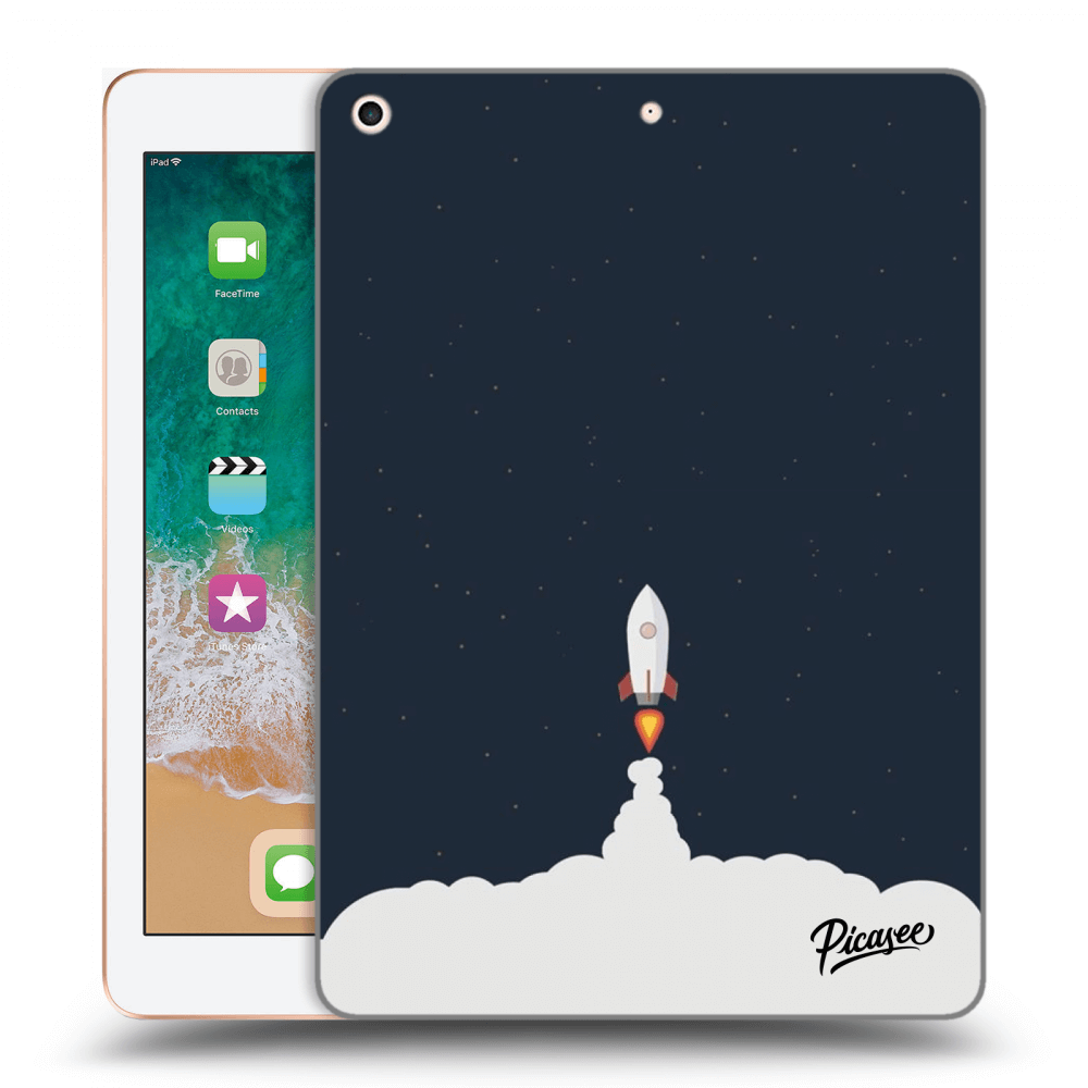 Picasee transparente Silikonhülle für Apple iPad 9.7" 2018 (6. gen) - Astronaut 2