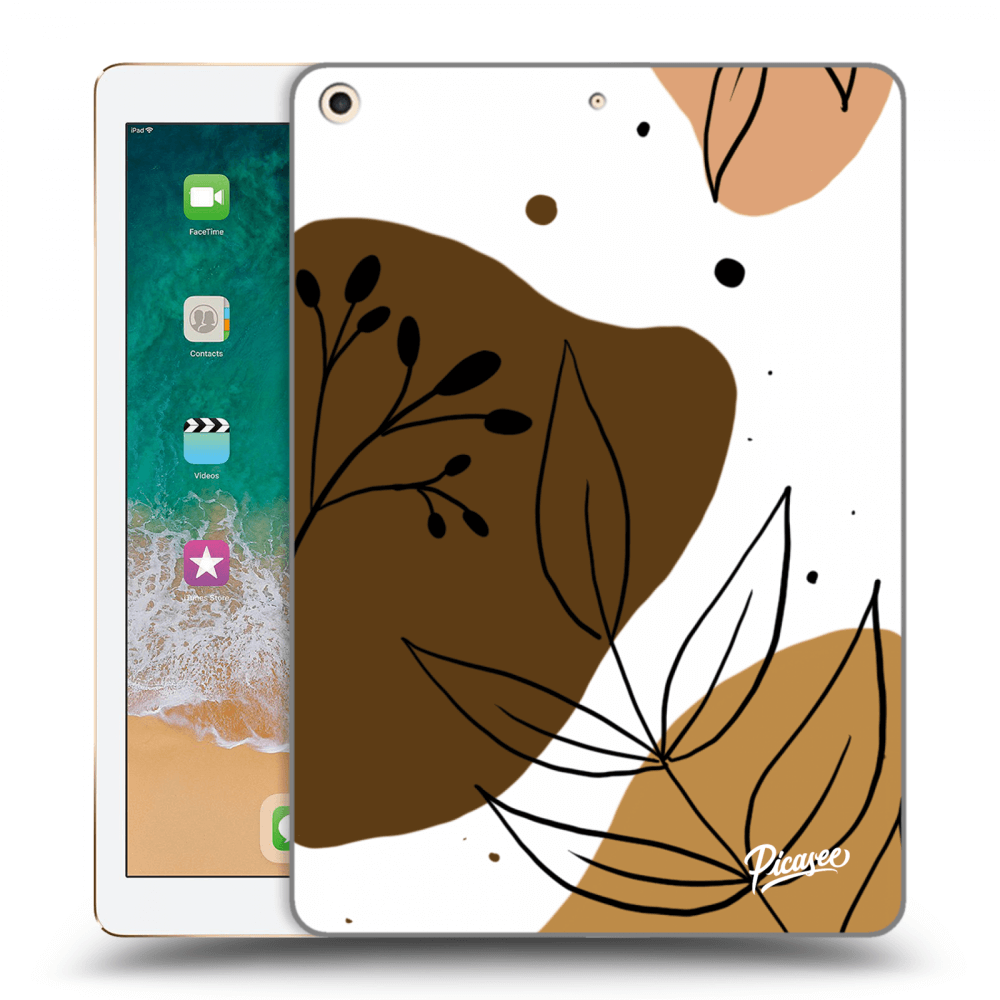 Picasee transparente Silikonhülle für Apple iPad 9.7" 2017 (5. gen) - Boho style