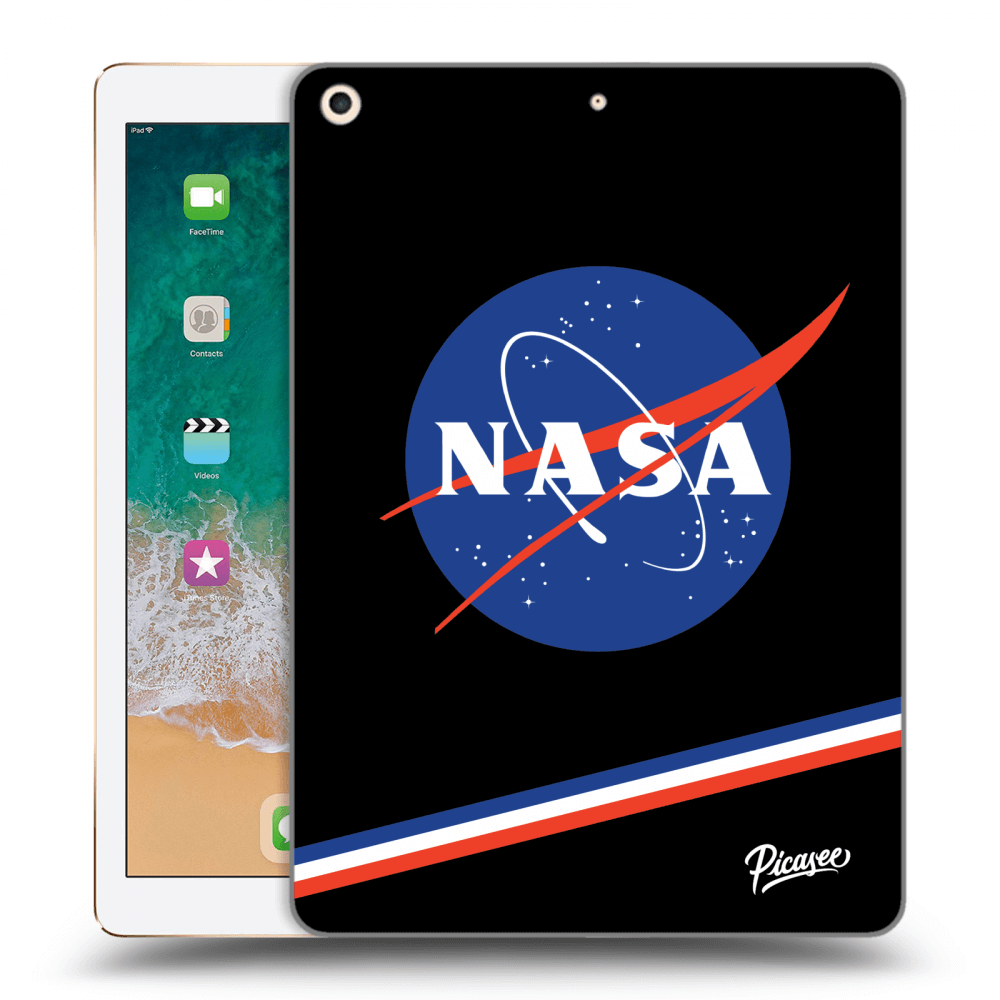 Picasee transparente Silikonhülle für Apple iPad 9.7" 2017 (5. gen) - NASA Original