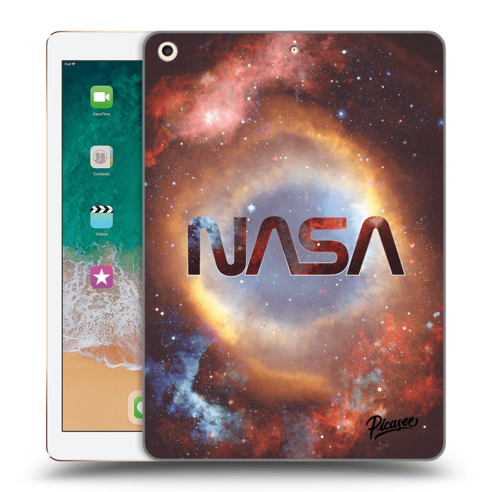 Picasee transparente Silikonhülle für Apple iPad 9.7" 2017 (5. gen) - Nebula