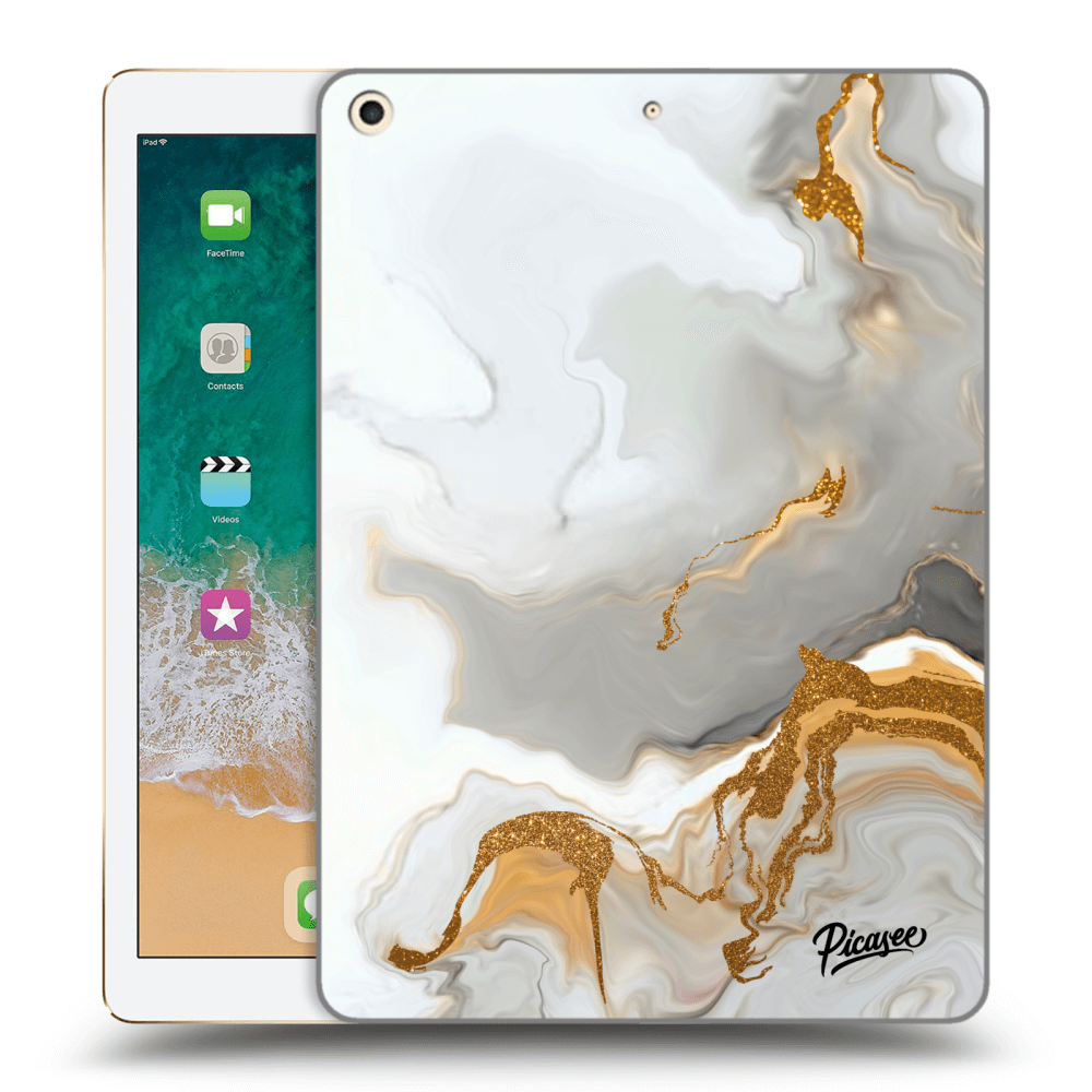 Picasee Schwarze Silikonhülle für Apple iPad 9.7" 2017 (5. gen) - Her